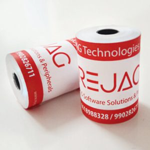 REJAG POS 3inch Thermal Paper Rolls 79mm x 45 Mts 52 GSM (Pack of 50 Rolls)